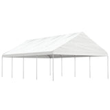 VidaXL Pavillon mit Dach 8,92 x 5,88 x 3,75 m Polyethylen weiß