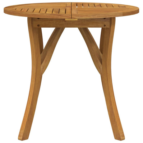 Vidaxl tuintafel ø 85 cm massief acaciahout