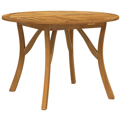Vidaxl tuintafel ø 110 cm massief acaciahout