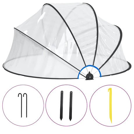 Vidaxx Schwimmbadabdeckung rund 315x158 cm PVC