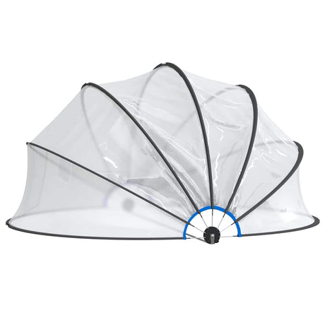 Vidaxx Schwimmbadabdeckung rund 406x203 cm PVC