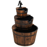 Vidaxxl Wasserbrunnen mit Pumpe 60x60x94 cm massives Kiefernholz