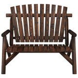 Vidaxl tuinbank 2-zits 119x85x98 cm massief vurenhout