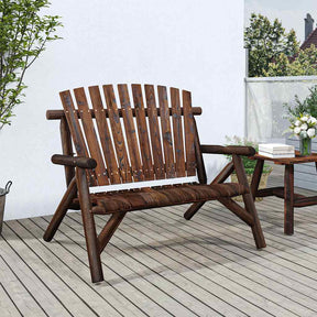 Vidaxl tuinbank 2-zits 119x85x98 cm massief vurenhout
