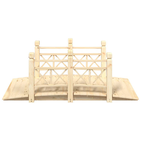 Vidaxx Gartenbrücke mit Geländer 150x67x56 cm massives Kiefernholz