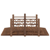 Vidaxx Gartenbrücke mit Geländer 150x67x56 cm massives Kiefernholz