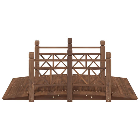 Vidaxx Gartenbrücke mit Geländer 150x67x56 cm massives Kiefernholz
