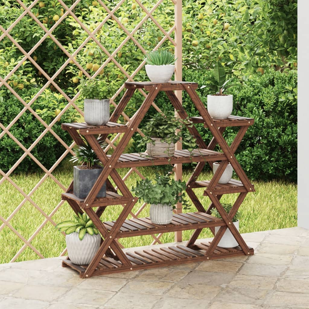 Vidaxx Pflanzenständer 110x25x105 cm massives Kiefernholz