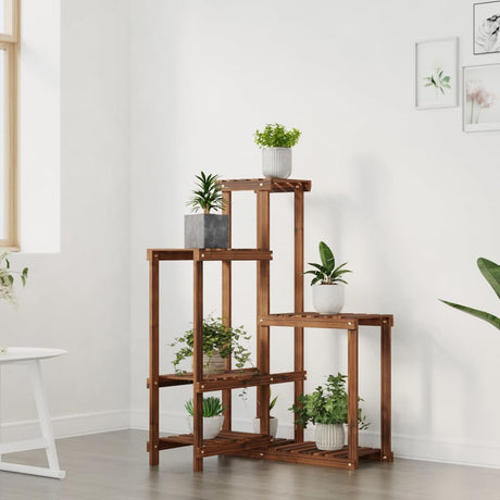 VidaXL Pflanzenständer 62,5 x 61,5 x 101,5 cm, massive Fichte