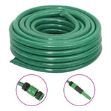 Vidaxl Gartenschlauch mit Kupplungsset 0,75'' 10 m PVC grün