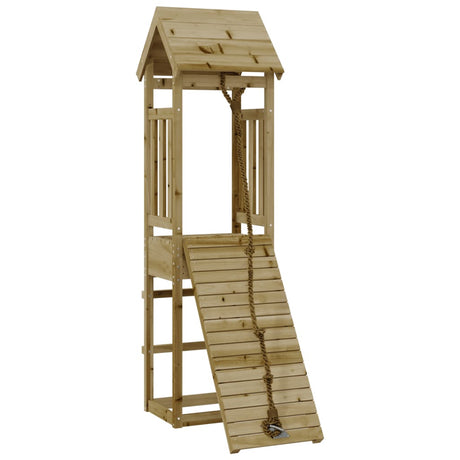 VidaXL Spielhaus mit Kletterwand aus imprägniertem Kiefernholz