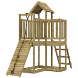 VidaXL Spielhaus mit Kletterwand aus imprägniertem Kiefernholz