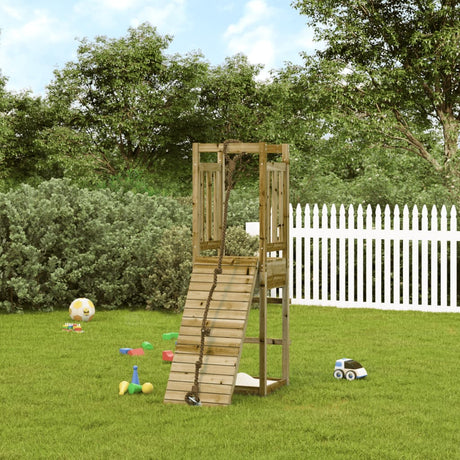VidaXL Spielhaus mit Kletterwand aus imprägniertem Kiefernholz