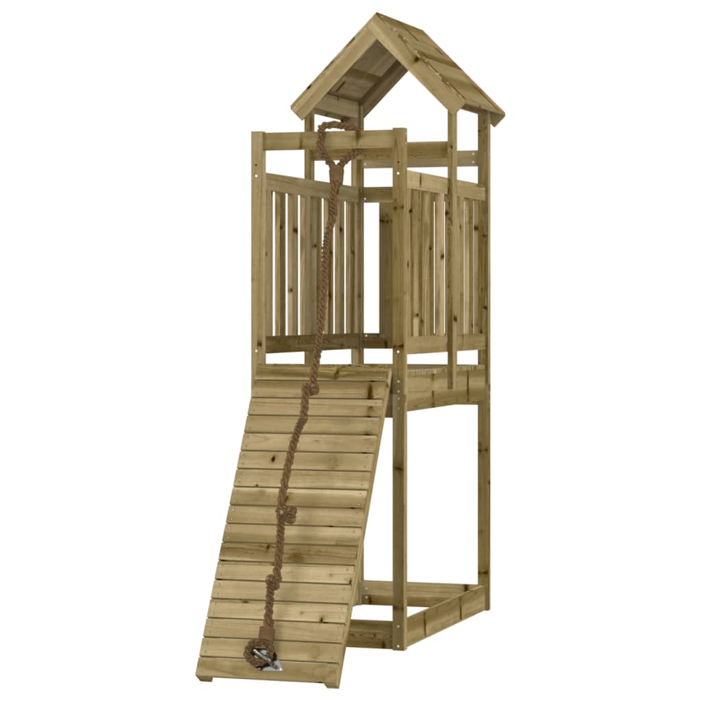 VidaXL Spielhaus mit Kletterwand aus imprägniertem Kiefernholz