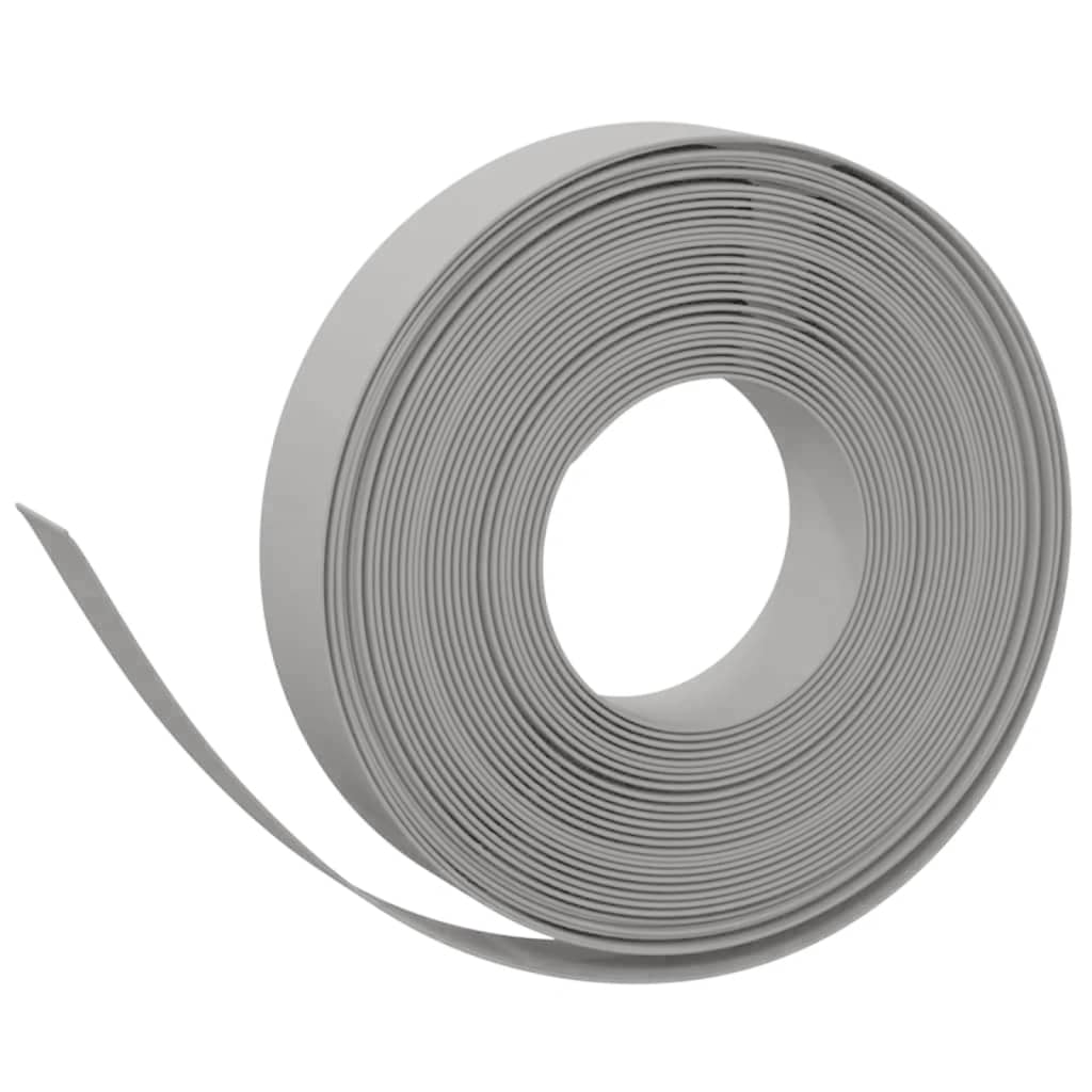 Vidaxl Gartenkanten 5 Stk. 10 m 10 cm Polyethylen grau
