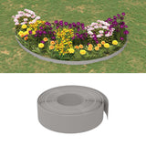 VidaXL Garteneinfassung 3 Stk. 10 m 15 cm Polyethylen grau