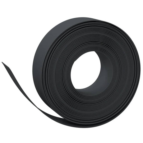 VidaXL Garteneinfassung 5 Stk. 10 m 15 cm Polyethylen schwarz