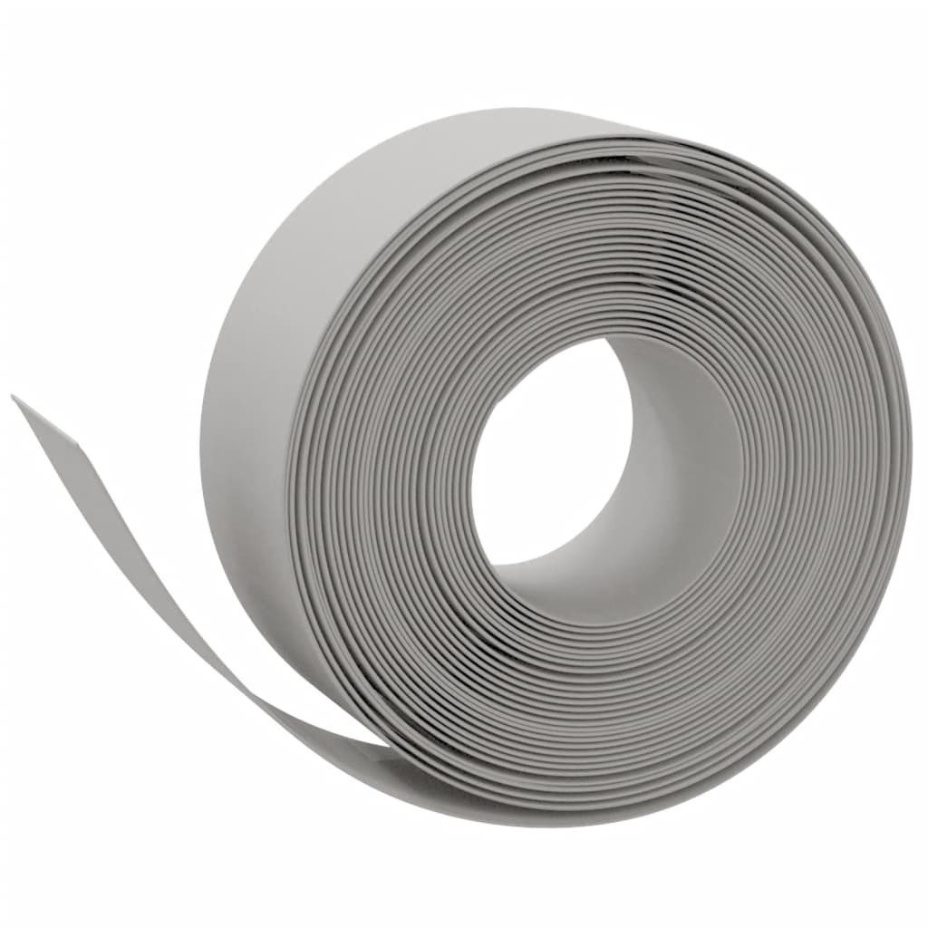 Vidaxl Gartenkanten 2 Stk. 10 m 20 cm Polyethylen grau