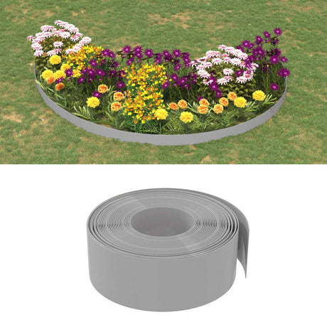 Vidaxl Gartenmöbel, 3 St., 10 m, 20 cm, Polyethylen, grau