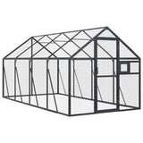 VidaXL Voliere 1,79x4x1,85 m Aluminium Anthrazit