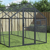 VidaXL Voliere 1,79x8x1,85 m Aluminium Anthrazit