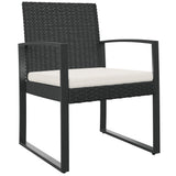 Vidaxl tuinstoelen 2 st polypropeen rattan zwart