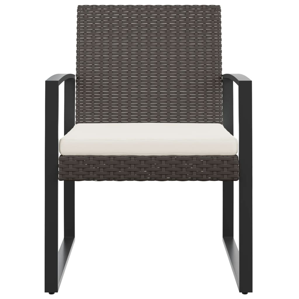 Vidaxl tuinstoelen 2 st polypropeen rattan zwart