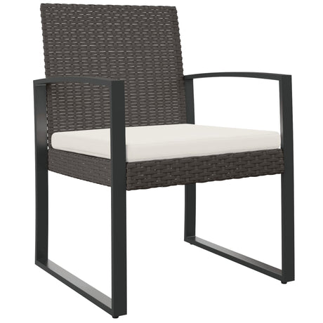 Vidaxl tuinstoelen 2 st polypropeen rattan bruin