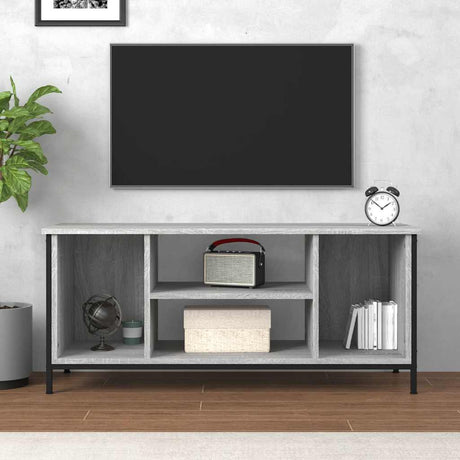 Vidaxl tv-meubel 102x35x45 cm bewerkt hout grijs sonoma eikenkleurig