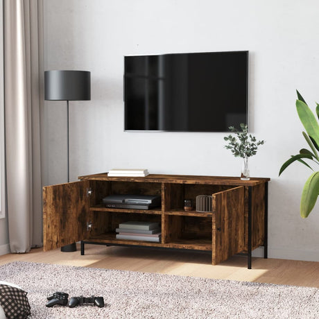 Vidaxl tv-meubel 102x35x45 cm bewerkt hout gerookt eikenkleurig