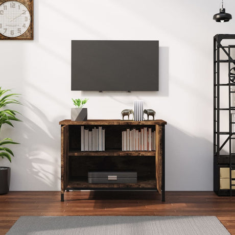 Vidaxl tv-meubel met deuren 60x35x45 cm bewerkt hout gerookt eiken