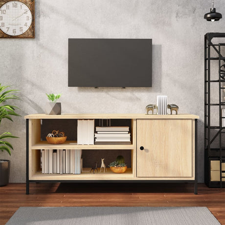 Vidaxl tv-meubel 100x40x45 cm bewerkt hout sonoma eikenkleurig