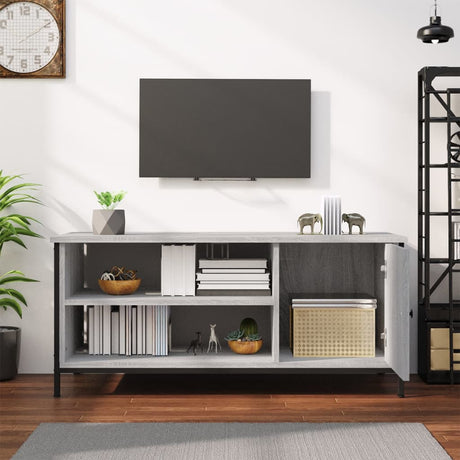 Vidaxl tv-meubel 100x40x45 cm bewerkt hout grijs sonoma eikenkleurig