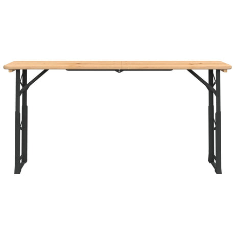 Vidaxl biertafel inklapbaar 170x50x75 105 cm massief vurenhout