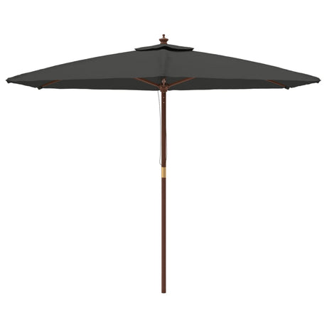 Vidaxx Sonnenschirm mit Holzmast 299x240 cm Anthrazit