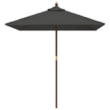 Vidaxx Sonnenschirm mit Holzmast 198x198x231 cm Anthrazit