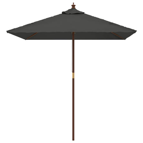 Vidaxx Sonnenschirm mit Holzmast 198x198x231 cm Anthrazit