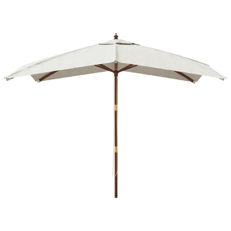 Vidaxx Sonnenschirm mit Holzstange 300x300x273 cm sandfarben