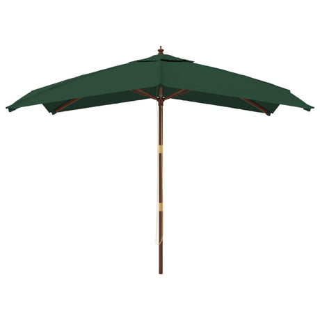 Vidaxx Sonnenschirm mit Holzstange 300x300x273 cm grün