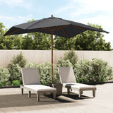 Vidaxx Sonnenschirm mit Holzstange 300x300x273 cm schwarz