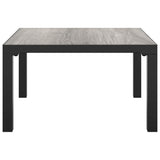 Vidaxl salontafel tuin 55x55x31 cm dpc en staal grijs