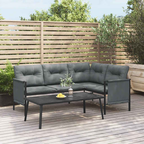 Vidaxl tuintafel 110x55x35 cm staal antracietkleurig