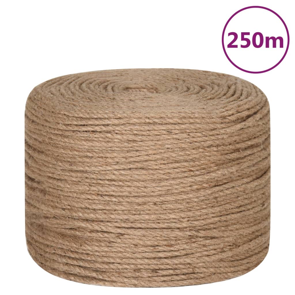 Vidaxxl-Seil 250 m lang, 4 mm dicke Jute