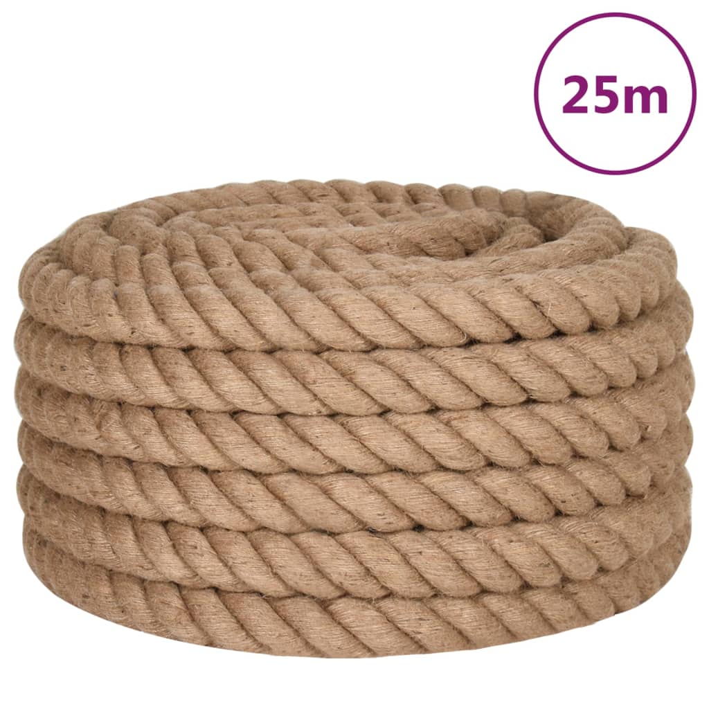 Vidaxxl-Seil 25 m lang, 40 mm dicke Jute