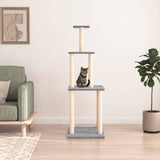 Vidaxl Katzenmöbel mit Sisal-Kratzstämmen 149 cm hellgrau