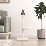 Vidaxl -Katzenmöbel mit Sisal -Kratzerpfosten 72 cm creme -gelenkt