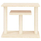 VIDAXL CROCKING POST mit Plattformen 62,5 cm creme -gelenkt