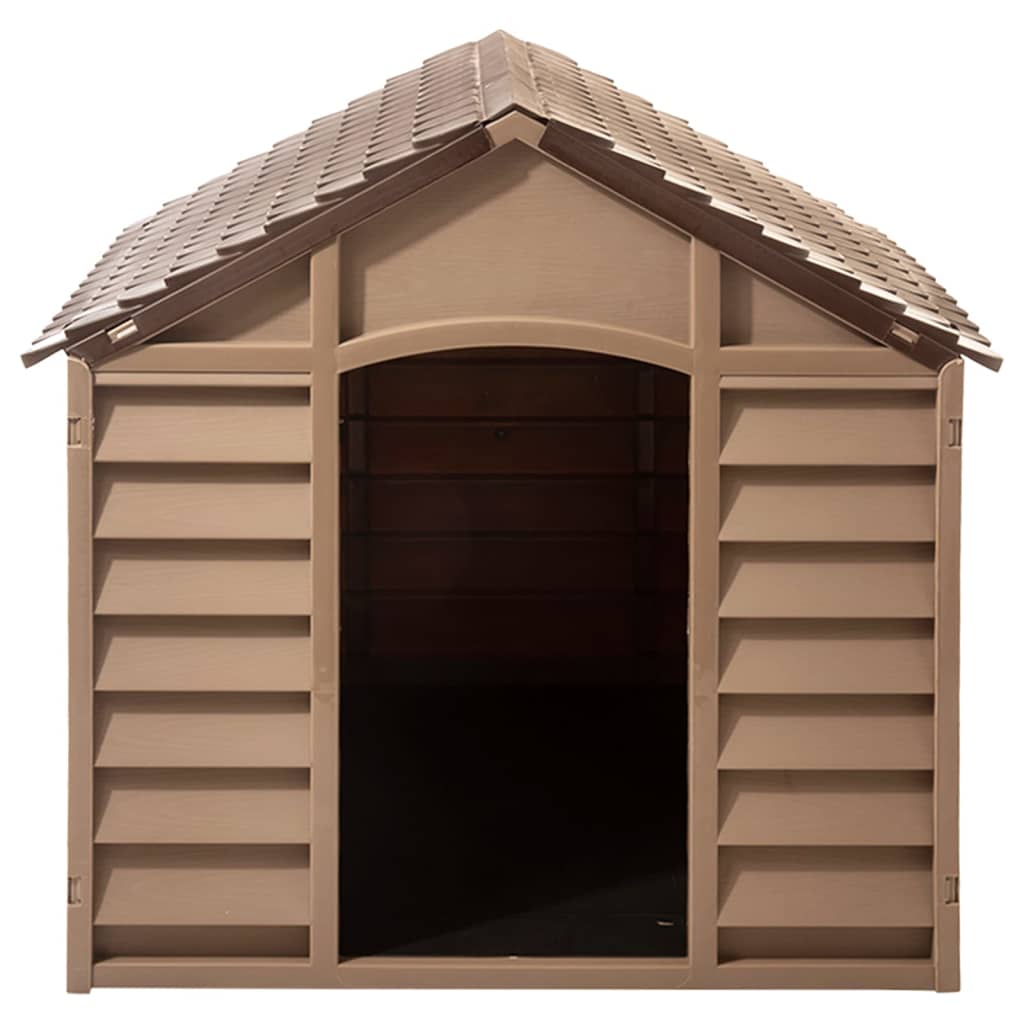 Vidaxxl Hundehütte 86x84x82 cm Polypropylen braun