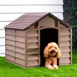 Vidaxxl Hundehütte 86x84x82 cm Polypropylen braun