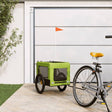 Vidaxl Dog Bike Trailer Oxford Fabric und Eisengrün und Schwarz